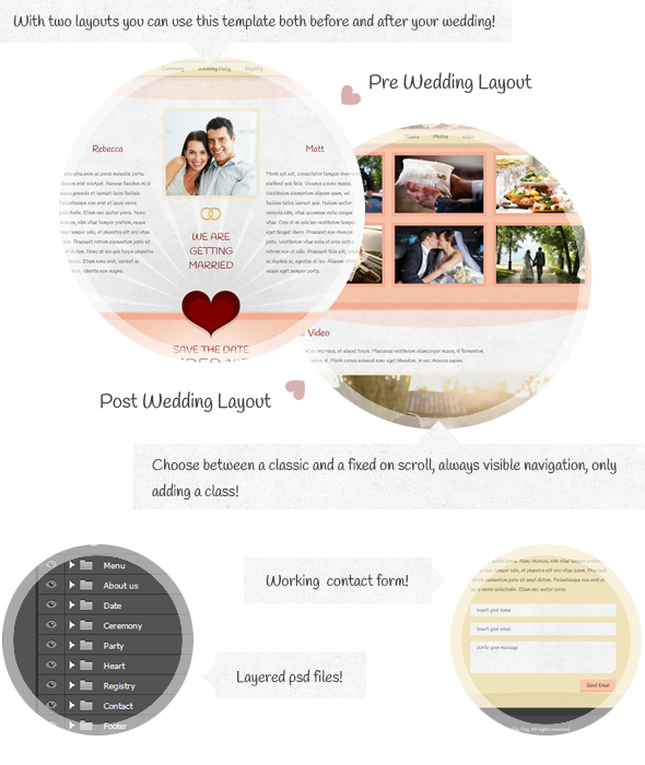 The Big Day - Responsive One-Page Wedding Template - 1